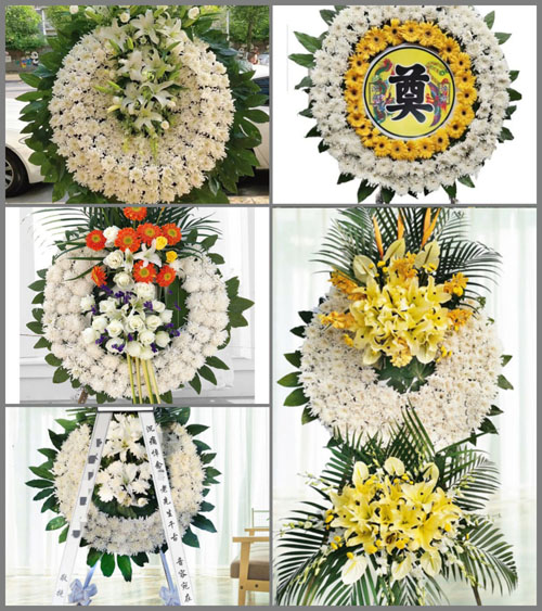 湖北襄阳市南漳县李庙镇堰沟村花圈速递